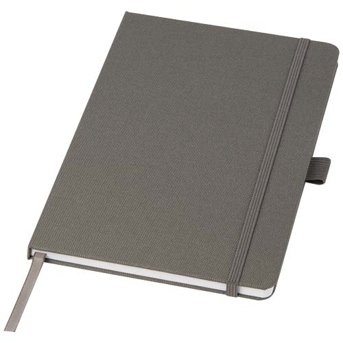 Carnet recyclé en rPET personnalisé A5 HONUA Twilight Grey